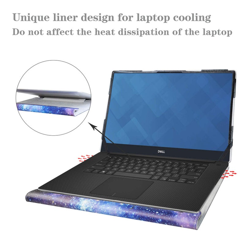 Alapmk Protective Case for Dell XPS 15 7590/ Inspiron 15 2-in-1 7500 7506 i7506-7958SLV-PUS/Inspiron 15 7500 7501/ Vostro 5501 5502/ Vostro 7500/ Precision 3560 15.6" Laptop,Galaxy - Image 5